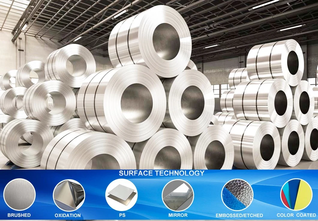 China Supplier of 0.3mm 0.4mm 0.5mm 0.6mm 0.8mm 1.0mm Aluminum Sheet Roll Coil A1050 1060 1100 3003 3105 5005 5052 5083 6061 7005 7075