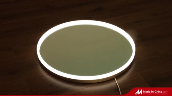 Ortonbath Безрамное 60, 80, 90, 100 см, круглое зеркало для макияжа, умная подсветка для ванной комнаты, противотуманное светодиодное зеркало, настенное зеркало, светодиодное зеркало для ванной комнаты